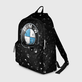 Рюкзак 3D с принтом BMW под Дождём в городе Новоалтайск, 100% полиэстер | лямки с регулируемой длиной, сверху петелька, чтобы рюкзак можно было повесить на вешалку. Основное отделение закрывается на молнию, как и внешний карман. Внутри два дополнительных кармана, один из которых закрывается на молнию. По бокам два дополнительных кармашка | auto | bmw | logo | moto | symbol | авто | автомобили | автомобилисту | автомобильная | бмв | гонки | дождь | знак | капли | лого | логотип | марка | машина | машинки | машины | мото | мотоцикл | символ | тачка | тюнинг