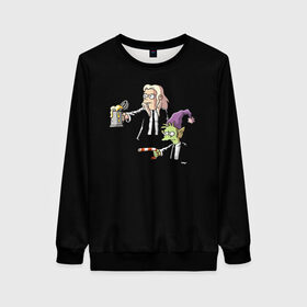 Женский свитшот 3D с принтом Disenchantment. Pulp Fiction в городе Новоалтайск, 100% полиэстер с мягким внутренним слоем | круглый вырез горловины, мягкая резинка на манжетах и поясе, свободная посадка по фигуре | криминальное чтиво | разочарование | тарантино | эльф