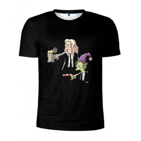 Мужская футболка 3D спортивная с принтом Disenchantment. Pulp Fiction в городе Новоалтайск, 100% полиэстер с улучшенными характеристиками | приталенный силуэт, круглая горловина, широкие плечи, сужается к линии бедра | Тематика изображения на принте: криминальное чтиво | разочарование | тарантино | эльф