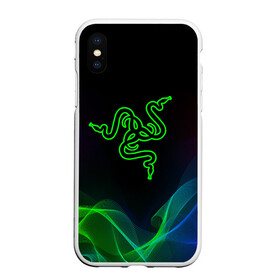 Чехол для iPhone XS Max матовый с принтом SDC в городе Новоалтайск, Силикон | Область печати: задняя сторона чехла, без боковых панелей | 101 | brand | company | gamer | green | logo | mamba | naga | player | razer | rzr | snake | бренд | железо | зеленый | змея | компания | лого | рейзер | софт