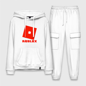Мужской костюм хлопок с толстовкой с принтом Roblox Logo в городе Новоалтайск,  |  | logo | roblox | лого | логотип | надпись | роблокс