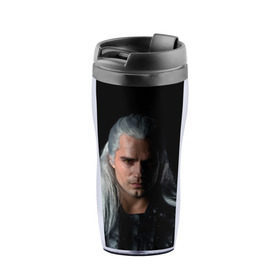Термокружка-непроливайка с принтом The Witcher. Geralt of Rivia в городе Новоалтайск, внутренняя часть — пищевой пластик, наружная часть — прозрачный пластик, между ними — полиграфическая вставка с рисунком | объем — 350 мл, герметичная крышка | Тематика изображения на принте: andrzej | cavill | ciri | cirilla | geralt | henry | netflix | rivia | sapkowski | witcher | yennefer | анджей | ведьмак | генри | геральт | йеннифэр | кавилл | ривия | сапковский | цири | цирилла