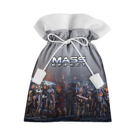 Подарочный 3D мешок с принтом Mass Effect в городе Новоалтайск, 100% полиэстер | Размер: 29*39 см | Тематика изображения на принте: amdromeda initiative | andromeda | game | gun | hemet | n7 | rifle | ryder | soldier | space | star | weapon