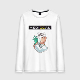 Мужской лонгслив хлопок с принтом MEDICCAL в городе Новоалтайск, 100% хлопок |  | brazzers | love | больница | врач | гинеколог | доктор | здравоохранение | любовь | медицина | офмс | перчатки | терапевт | халат | хирург