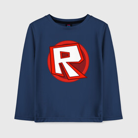 Детский лонгслив хлопок с принтом Roblox в городе Новоалтайск, 100% хлопок | круглый вырез горловины, полуприлегающий силуэт, длина до линии бедер | minecraft | roblox | игра | копатель | майнкрафт | роблокс