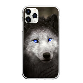 Чехол для iPhone 11 Pro Max матовый с принтом Голубоглазый волк в городе Новоалтайск, Силикон |  | Тематика изображения на принте: волк | глаза | охотник | серый | хищник