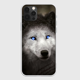 Чехол для iPhone 12 Pro Max с принтом Голубоглазый волк в городе Новоалтайск, Силикон |  | Тематика изображения на принте: волк | глаза | охотник | серый | хищник