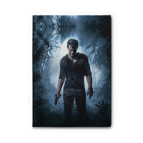Обложка для автодокументов с принтом Uncharted 4 (лого на спине) в городе Новоалтайск, натуральная кожа |  размер 19,9*13 см; внутри 4 больших “конверта” для документов и один маленький отдел — туда идеально встанут права | action | ps | анчартед | игра