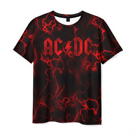Мужская футболка 3D с принтом AC/DC в городе Новоалтайск, 100% полиэфир | прямой крой, круглый вырез горловины, длина до линии бедер | Тематика изображения на принте: австралийская | ангус янг | блюз | группа | малькольм янг | рок | рок н ролл | стиви янг | хард