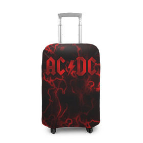 Чехол для чемодана 3D с принтом AC/DC в городе Новоалтайск, 86% полиэфир, 14% спандекс | двустороннее нанесение принта, прорези для ручек и колес | австралийская | ангус янг | блюз | группа | малькольм янг | рок | рок н ролл | стиви янг | хард