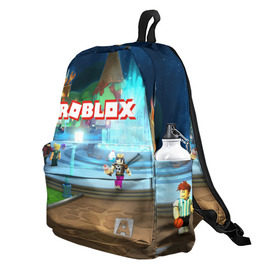 Рюкзак 3D с принтом ROBLOX в городе Новоалтайск, 100% полиэстер | лямки с регулируемой длиной, сверху петелька, чтобы рюкзак можно было повесить на вешалку. Основное отделение закрывается на молнию, как и внешний карман. Внутри два дополнительных кармана, один из которых закрывается на молнию. По бокам два дополнительных кармашка | block | lego | logo | minecraft | online | oof | quest | roblocks | roblockx | roblox | studio | блок | блоки | голова | игра | игры | квест | лего | лицо | лого | логотип | майнкрафт | онлайн | роблокс | символ | студия