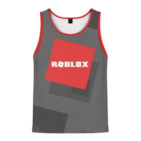Мужская майка 3D с принтом ROBLOX в городе Новоалтайск, 100% полиэстер | круглая горловина, приталенный силуэт, длина до линии бедра. Пройма и горловина окантованы тонкой бейкой | Тематика изображения на принте: block | lego | logo | minecraft | online | oof | quest | roblocks | roblockx | roblox | studio | блок | блоки | голова | игра | игры | квест | лего | лицо | лого | логотип | майнкрафт | онлайн | роблокс | символ | студия