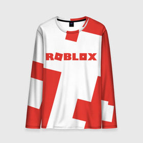 Мужской лонгслив 3D с принтом ROBLOX Red в городе Новоалтайск, 100% полиэстер | длинные рукава, круглый вырез горловины, полуприлегающий силуэт | block | lego | logo | minecraft | online | oof | quest | roblocks | roblockx | roblox | studio | блок | блоки | голова | игра | игры | квест | лего | лицо | лого | логотип | майнкрафт | онлайн | роблокс | символ | студия