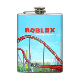 Фляга с принтом ROBLOX: Powering Imagination в городе Новоалтайск, металлический корпус | емкость 0,22 л, размер 125 х 94 мм. Виниловая наклейка запечатывается полностью | block | lego | logo | minecraft | online | oof | quest | roblocks | roblockx | roblox | studio | блок | блоки | голова | игра | игры | квест | лего | лицо | лого | логотип | майнкрафт | онлайн | роблокс | символ | студия