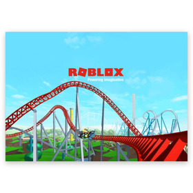 Поздравительная открытка с принтом ROBLOX: Powering Imagination в городе Новоалтайск, 100% бумага | плотность бумаги 280 г/м2, матовая, на обратной стороне линовка и место для марки
 | Тематика изображения на принте: block | lego | logo | minecraft | online | oof | quest | roblocks | roblockx | roblox | studio | блок | блоки | голова | игра | игры | квест | лего | лицо | лого | логотип | майнкрафт | онлайн | роблокс | символ | студия