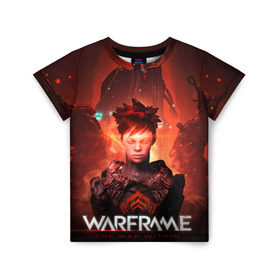 Детская футболка 3D с принтом Warframe #6 в городе Новоалтайск, 100% гипоаллергенный полиэфир | прямой крой, круглый вырез горловины, длина до линии бедер, чуть спущенное плечо, ткань немного тянется | prime | warframe | варфрейм | прайм | сталкер.