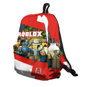 Рюкзак 3D с принтом ROBLOX в городе Новоалтайск, 100% полиэстер | лямки с регулируемой длиной, сверху петелька, чтобы рюкзак можно было повесить на вешалку. Основное отделение закрывается на молнию, как и внешний карман. Внутри два дополнительных кармана, один из которых закрывается на молнию. По бокам два дополнительных кармашка | lego | logo | meme | memes | minecraft | oof | quest | roblocks | roblockx | roblox | studio | блок | блоки | голова | игра | игры | квест | лего | лицо | лого | логотип | майнкрафт | мем | мемы | онлайн | роблокс | студия