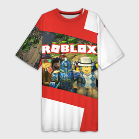 Платье-футболка 3D с принтом ROBLOX в городе Новоалтайск,  |  | lego | logo | meme | memes | minecraft | oof | quest | roblocks | roblockx | roblox | studio | блок | блоки | голова | игра | игры | квест | лего | лицо | лого | логотип | майнкрафт | мем | мемы | онлайн | роблокс | студия