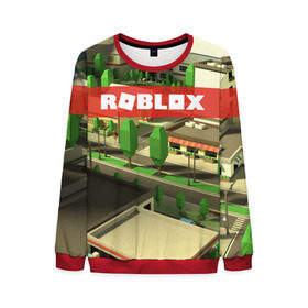 Мужской свитшот 3D с принтом ROBLOX City в городе Новоалтайск, 100% полиэстер с мягким внутренним слоем | круглый вырез горловины, мягкая резинка на манжетах и поясе, свободная посадка по фигуре | lego | logo | meme | memes | minecraft | oof | quest | roblocks | roblockx | roblox | studio | блок | блоки | голова | игра | игры | квест | лего | лицо | лого | логотип | майнкрафт | мем | мемы | онлайн | роблокс | студия