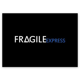 Поздравительная открытка с принтом FRAGILE EXPRESS в городе Новоалтайск, 100% бумага | плотность бумаги 280 г/м2, матовая, на обратной стороне линовка и место для марки
 | Тематика изображения на принте: kojima productions | кодзима | кодзима продакшн