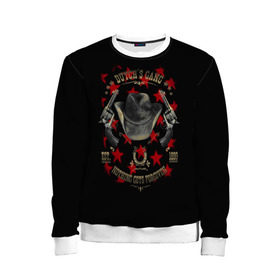 Детский свитшот 3D с принтом Red Dead Redemption в городе Новоалтайск, 100% полиэстер | свободная посадка, прямой крой, мягкая тканевая резинка на рукавах и понизу свитшота | Тематика изображения на принте: dead | gamer | john | marston | rdr | red | redemption | rockstar | shooter | western | вестерн | джон | марстон | шутер