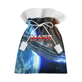 Подарочный 3D мешок с принтом MASS EFFECT в городе Новоалтайск, 100% полиэстер | Размер: 29*39 см | Тематика изображения на принте: amdromeda initiative | andromeda | game | gun | hemet | n7 | rifle | ryder | soldier | space | star | weapon