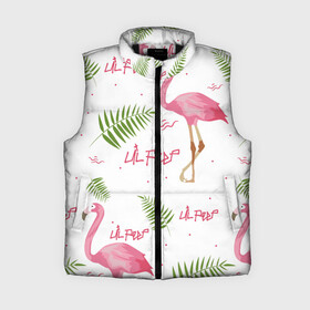 Женский жилет утепленный 3D с принтом Lil Peep pink flamingo в городе Новоалтайск,  |  | Тематика изображения на принте: benz truck | girls. pink | gustav hr | hip hop | lil | lil peep | peep | rap | лил | лилпип | листья | пальма | пальмы | пип | розовый | рэп | фламинго | хип хоп | эмо | эмо реп