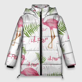 Женская зимняя куртка 3D с принтом Lil Peep pink flamingo в городе Новоалтайск, верх — 100% полиэстер; подкладка — 100% полиэстер; утеплитель — 100% полиэстер | длина ниже бедра, силуэт Оверсайз. Есть воротник-стойка, отстегивающийся капюшон и ветрозащитная планка. 

Боковые карманы с листочкой на кнопках и внутренний карман на молнии | benz truck | girls. pink | gustav hr | hip hop | lil | lil peep | peep | rap | лил | лилпип | листья | пальма | пальмы | пип | розовый | рэп | фламинго | хип хоп | эмо | эмо реп