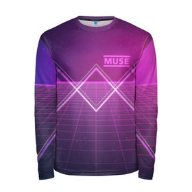 Мужской лонгслив 3D с принтом Muse: Simulation Theory в городе Новоалтайск, 100% полиэстер | длинные рукава, круглый вырез горловины, полуприлегающий силуэт | alternative | music | retro | rock | simulation | theory | альбом | альтернатива | альтернативная | беллами | музыка | мьюз | мэтью | ретро | рок