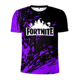 Мужская футболка 3D спортивная с принтом FORTNITE в городе Новоалтайск, 100% полиэстер с улучшенными характеристиками | приталенный силуэт, круглая горловина, широкие плечи, сужается к линии бедра | 2019 | armor | armour | cybersport | esport | fortnite | game | llama | logo | броня | игра | киберспорт | лама | симулятор строительства | строительство | фиолетовый | фирменные цвета | фортнайт