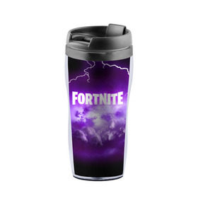 Термокружка-непроливайка с принтом FORTNITE в городе Новоалтайск, внутренняя часть — пищевой пластик, наружная часть — прозрачный пластик, между ними — полиграфическая вставка с рисунком | объем — 350 мл, герметичная крышка | Тематика изображения на принте: 2019 | armor | armour | battle royale | cybersport | esport | fortnite | game | llama | logo | батл роял | батл рояль | броня | вспышка | игра | киберспорт | лама | молния | разряд | симулятор строительства | строительство | фиолетовый | фи