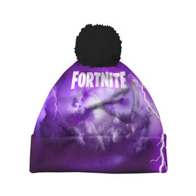Шапка 3D c помпоном с принтом FORTNITE в городе Новоалтайск, 100% полиэстер | универсальный размер, печать по всей поверхности изделия | 2019 | armor | armour | battle royale | cybersport | esport | fortnite | game | llama | logo | батл роял | батл рояль | броня | вспышка | игра | киберспорт | лама | молния | разряд | симулятор строительства | строительство | фиолетовый | фи