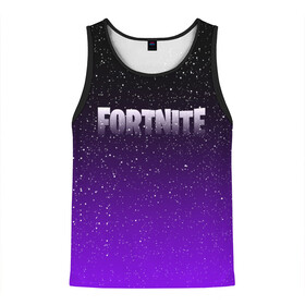 Мужская майка 3D с принтом FORTNITE SPACE в городе Новоалтайск, 100% полиэстер | круглая горловина, приталенный силуэт, длина до линии бедра. Пройма и горловина окантованы тонкой бейкой | Тематика изображения на принте: 2019 | armor | armour | cybersport | esport | fortnite | game | llama | logo | броня | игра | киберспорт | лама | симулятор строительства | строительство | фиолетовый | фирменные цвета | фортнайт