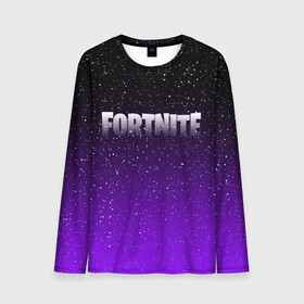 Мужской лонгслив 3D с принтом FORTNITE SPACE в городе Новоалтайск, 100% полиэстер | длинные рукава, круглый вырез горловины, полуприлегающий силуэт | 2019 | armor | armour | cybersport | esport | fortnite | game | llama | logo | броня | игра | киберспорт | лама | симулятор строительства | строительство | фиолетовый | фирменные цвета | фортнайт