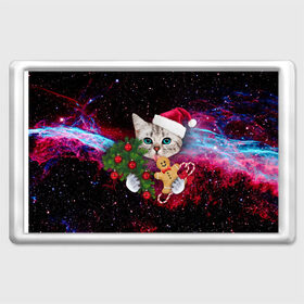 Магнит 45*70 с принтом astro cat в городе Новоалтайск, Пластик | Размер: 78*52 мм; Размер печати: 70*45 | art | cat | new year | pizza | space | абстракция | еда | ёлка | звезды | киса | космос | кот | кот в космосе | кот с едой | котенок | котик | кошка | новый год | пицца | праздник | рождество | шапка