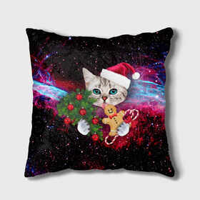 Подушка 3D с принтом astro cat в городе Новоалтайск, наволочка – 100% полиэстер, наполнитель – холлофайбер (легкий наполнитель, не вызывает аллергию). | состоит из подушки и наволочки. Наволочка на молнии, легко снимается для стирки | art | cat | new year | pizza | space | абстракция | еда | ёлка | звезды | киса | космос | кот | кот в космосе | кот с едой | котенок | котик | кошка | новый год | пицца | праздник | рождество | шапка