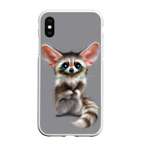 Чехол для iPhone XS Max матовый с принтом Зверушка в городе Новоалтайск, Силикон | Область печати: задняя сторона чехла, без боковых панелей | белка | бурундук | енот | лисенок | суслик | тушканчик | фенек