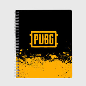 Тетрадь с принтом PUBG в городе Новоалтайск, 100% бумага | 48 листов, плотность листов — 60 г/м2, плотность картонной обложки — 250 г/м2. Листы скреплены сбоку удобной пружинной спиралью. Уголки страниц и обложки скругленные. Цвет линий — светло-серый
 | action | battle royal | game | play | playerunknowns battlegrounds | pubg | winner winner chiken dinner | шутер