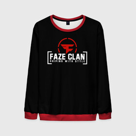 Мужской свитшот 3D с принтом FAZE CLAN в городе Новоалтайск, 100% полиэстер с мягким внутренним слоем | круглый вырез горловины, мягкая резинка на манжетах и поясе, свободная посадка по фигуре | action | astralis | awp | counter strike | cs go | cs go global offensive | cybersport | faze clan | game | gamer | hyper beast | shooter | skin | team liquid | киберспорт | оружие | скины