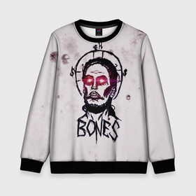 Детский свитшот 3D с принтом BONES Sesh Team в городе Новоалтайск, 100% полиэстер | свободная посадка, прямой крой, мягкая тканевая резинка на рукавах и понизу свитшота | bones | elmo kennedy | hip hop | rap | rapper | scream | sesh | skull | кости | костя | рэп | рэпер | сеш | скрим | сэш | хип хоп | череп | элмо кеннеди