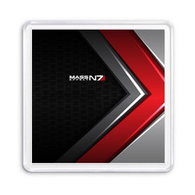 Магнит 55*55 с принтом MASS EFFECT N7 в городе Новоалтайск, Пластик | Размер: 65*65 мм; Размер печати: 55*55 мм | Тематика изображения на принте: amdromeda initiative | andromeda | game | gun | hemet | n7 | rifle | ryder | soldier | space | star | weapon