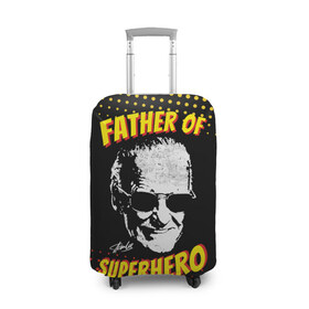 Чехол для чемодана 3D с принтом Stan Lee: Father of Superhero в городе Новоалтайск, 86% полиэфир, 14% спандекс | двустороннее нанесение принта, прорези для ручек и колес | avengers | father | hero | hulk | iron | lee | man | stan | stan lee | stanlee | superhero | thor | анти | герой | железный | комиксы | лии | мстители | отец | стен | стенли | стэн ли | супер | супергероев | тор | халк | человек