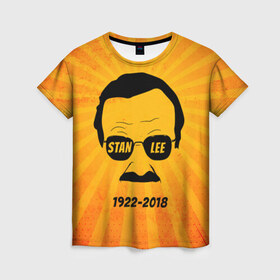 Женская футболка 3D с принтом Stan Lee 1922-2018 в городе Новоалтайск, 100% полиэфир ( синтетическое хлопкоподобное полотно) | прямой крой, круглый вырез горловины, длина до линии бедер | avengers | father | hero | hulk | iron | lee | man | marvel | stan | stan lee | stanlee | superhero | анти | герой | железный | комиксы | лии | мстители | отец | стен | стенли | стэн ли | супер | супергероев | тор | халк | человек