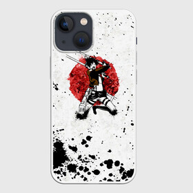 Чехол для iPhone 13 mini с принтом АТАКА ТИТАНОВ. Чернильные брызги в городе Новоалтайск,  |  | 2 | 3 | anime | attack on titan | the wings of counterattack | аниме | анимэ | армин арлерт | атака на титанов | атака титанов | микаса аккерман | мультсериал | эрен йегер | японское