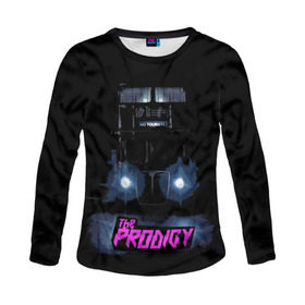 Женский лонгслив 3D с принтом The Prodigy в городе Новоалтайск, 100% полиэстер | длинные рукава, круглый вырез горловины, полуприлегающий силуэт | album | music | prodigy | брейк | группа | заставка | музыка | новый альбом | обложка альбома | продиджи