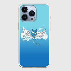 Чехол для iPhone 13 Pro с принтом Happy Aye (Fairy Tail) в городе Новоалтайск,  |  | Тематика изображения на принте: anime | blue | cat | fairy tail | happy | аниме | кот | кошка | синий | хвост феи | хэппи