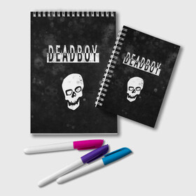 Блокнот с принтом BONES DEADBOY SESH в городе Новоалтайск, 100% бумага | 48 листов, плотность листов — 60 г/м2, плотность картонной обложки — 250 г/м2. Листы скреплены удобной пружинной спиралью. Цвет линий — светло-серый
 | bones | boy | dead | deadboy | elmo | hdmi | hip | hop | kennedy | metal | rap | rapper | scream | sesh | seshollowaterboyz | skull | team | кеннеди | кости | костя | метал | рэп | рэпер | сеш | скрим | сэш | хип | хоп | череп | элмо