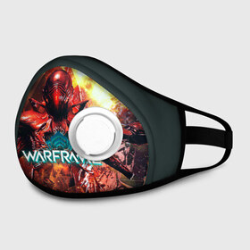 Маска из неопрена с принтом Warframe #3 в городе Новоалтайск, неопрен 100% | Форма огибающая нос. Резинки для ушей с дополнительной резинкой на затылке. Клапан для выдоха для активного дыхания при занятиях спортом. Эластичный материал маски и окантовки для лучшего растяжения и прилегания маски.  | prime | warframe | варфрейм | прайм | сталкер.