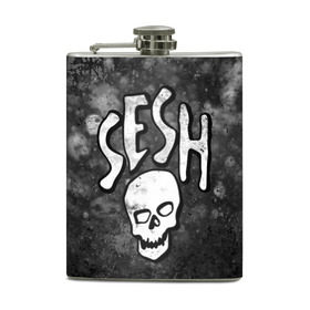 Фляга с принтом SESH Team (Bones) в городе Новоалтайск, металлический корпус | емкость 0,22 л, размер 125 х 94 мм. Виниловая наклейка запечатывается полностью | bones | boy | dead | deadboy | elmo | hdmi | hip | hop | kennedy | metal | rap | rapper | scream | sesh | seshollowaterboyz | skull | team | кеннеди | кости | костя | метал | рэп | рэпер | сеш | скрим | сэш | хип | хоп | череп | элмо