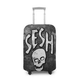 Чехол для чемодана 3D с принтом SESH Team (Bones) в городе Новоалтайск, 86% полиэфир, 14% спандекс | двустороннее нанесение принта, прорези для ручек и колес | bones | boy | dead | deadboy | elmo | hdmi | hip | hop | kennedy | metal | rap | rapper | scream | sesh | seshollowaterboyz | skull | team | кеннеди | кости | костя | метал | рэп | рэпер | сеш | скрим | сэш | хип | хоп | череп | элмо